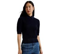 Ted Baker Women's WMK-MORLIEE-Puff Sleeve Fitted Sweater, Navy, 12
