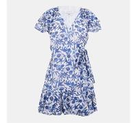 Ted Baker Womens Woven V-Neck Mini Wrap Dress in Blue - Size 8 UK