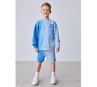 Ted Baker Younger Boys Ombre Sweatshirt Short Set, Blue, Size Age: 4-5 Years Blue