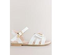 Ted Baker Younger Girls Bow Buckle Sandals, White, Size 6 Younger White
