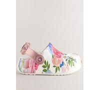 Ted Baker Younger Girls Floral Bow Clog Shoes, White, Size 11 Younger White
