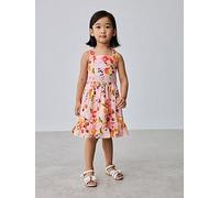 Ted Baker Younger Girls Fruit Print Cross Back Tiered Dress, Multi, Size 5-6 Years Print