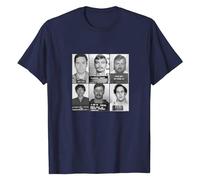 Ted Bundy Jeffrey Dahmer Richard Ramirez Edmund Kemper Son of Sam John Wayne Gacy Serial Killer Shirt Navy Blue