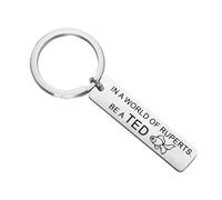 Ted Coach Keychain Lasso Tv Show Fans Gift Soccer Coach Gift Ted Laso Lover Gift (BE A TED 1uk)
