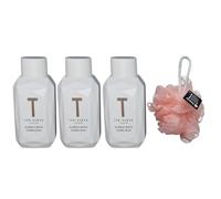 Ted Floral Bliss 3 Pcs Set Bubble Bath 50ML Each, Mini Travel Size with Free Beauty Body Puff(Any Colour)