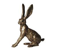 Ted Hare Alarmed Bronze sculpture 16cm - sculptor Thomas Meadows - Frith