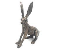 Ted Hare Alarmed Bronze sculpture 16cm - sculptor Thomas Meadows - Frith by Frith