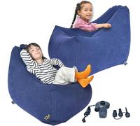 TED KANGAROO Sensory Chair for Kids - Calming Compression Pod for Children with Sensory Needs, Soft Flocked Texture, Electric Pump Included, Ages 3+