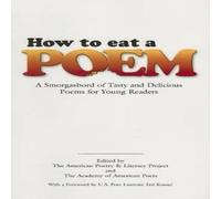 Ted Kooser How to Eat a Poem Paperback Book in White Ted Kooser White