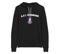 Ted Lasso A.F.C. Richmond Arch and Crest Adult Fleece Hooded Sweatshirt, Black, XX-Large