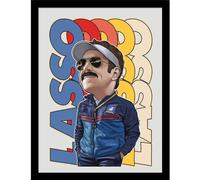 Ted Lasso Bobble Head Framed Poster in Duck Egg Blue Ted Lasso Duck Egg Blue