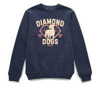 Ted Lasso Diamond Dogs Crewneck Sweatshirt, Small Navy