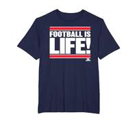 Ted Lasso Football is Life T-Shirt, Men's Big and Tall, Navy Blue, 4X Tall