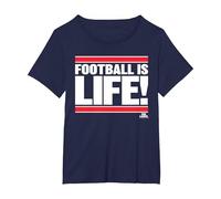 Ted Lasso Football is Life T-Shirt, Women's Plus, Navy Blue, 1X