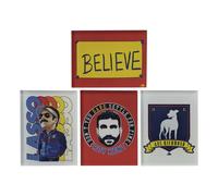 Ted Lasso Set of 4 Fridge Magnets - TV Show Quotes & Characters Gift Decor Ted Lasso Multicolor