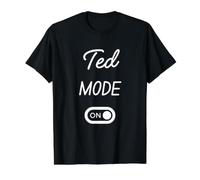 Ted Mode On Name Value Graphic T-Shirt, Men, Black, S