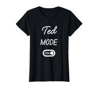 Ted Mode On Name Value Graphic T-Shirt, Women, Black, S