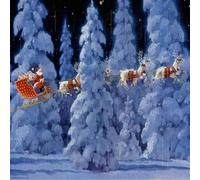 Ted Rand Twas the Night Before Christmas: Advent Calendar Calendar Book in White Ted Rand White