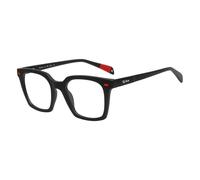 Ted Smith Black Square Tr90 Frames For Unisex, Black, 50mm