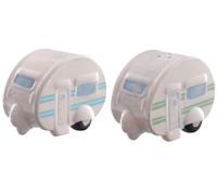 Puckator Salt and Pepper Shaker Set Ted Smith Ceramic Caravan
