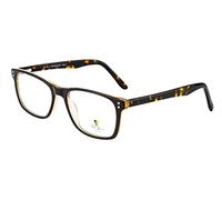 Ted Smith Square Acetate Glasses for Men and Women, brown, Medium
