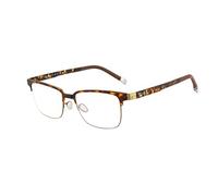 Ted Smith Square Spectacles frames for Mens Womens, DEMI BROWN, 49mm