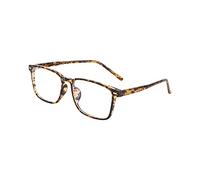 Ted Smith Square Spectacles frames for Mens Womens, DEMI BROWN, 53mm