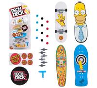 TED Tech Deck 4 Pack - The Simpsons | Customize 4 Boards, Stickers & Grip Tape, Authentic Details, Fidget Skateboard Toy Gifts for Kids & Collectors Ages 6+