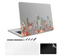 TeDaWen Case Compatible with MacBook Air 13.6 Inch 2024-2022 Release Model: M3 A3113 M2 A2681 Chip, Printed Pattern Hard Shell Laptop Case for MacBook Air 13.6 Inches, Flowers