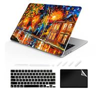 TeDaWen Compatible MacBook Air 13.6 inch Case 2022 Release Model: A2681 M2 Chip, Printed Pattern Hard Shell Laptop Sleeve and Keyboard Cover for MacBook Air 13.6, Landscape Oil Painting 1