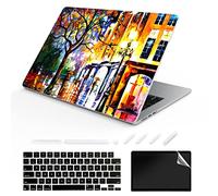 TeDaWen Compatible MacBook Air 13.6 inch Case 2022 Release Model: A2681 M2 Chip, Printed Pattern Hard Shell Laptop Sleeve and Keyboard Cover for MacBook Air 13.6, Landscape Oil Painting 15