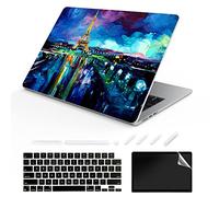 TeDaWen Compatible MacBook Air 13.6 inch Case 2022 Release Model: A2681 M2 Chip, Printed Pattern Hard Shell Laptop Sleeve and Keyboard Cover for MacBook Air 13.6, Landscape Oil Painting 7