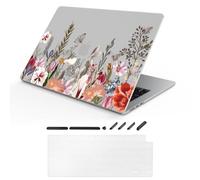 TeDaWen MacBook Case Compatible with MacBook Air 15 inch 2023 2024 Release New (Model: MacBook Air 15.3 M3 A3114 M2 A2941 Chip), Hard Shell Case with Keyboard Cover, Flowers and Plants - 4