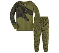 TEDD Boys Pyjamas Dinosaur Nightwear Cotton Toddler Clothes Kids Sleepwear Winter Long Sleeve Christmas Pjs Sets 2 Piece Outfit Xmas Gift 2-3 Years