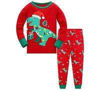 TEDD Christmas Pjs Kids Pyjamas Set for Boys Pajamas Cotton Toddler Baby Clothes Girls Nightwear Fun Santa Claus Sleepwear Unisex Long Sleeve 2 Piece Nightwear Outfit 1-2 Years