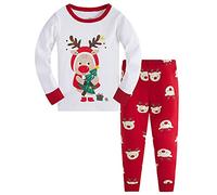 TEDD Christmas Pjs Kids Pyjamas Set for Boys Pajamas Cotton Toddler Baby Clothes Girls Nightwear Fun Santa Claus Sleepwear Unisex Long Sleeve 2 Piece Nightwear Outfit 5-6 Years