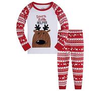 TEDD Christmas Pjs Kids Pyjamas Set for Boys Pajamas Cotton Toddler Baby Clothes Girls Nightwear Fun Santa Claus Sleepwear Unisex Long Sleeve 2 Piece Nightwear Outfit 4-5 Years