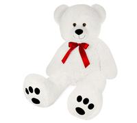 Teddy Bear 100cm White incl Heart Pillow