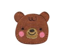 Teddy Bear Animal - Iron On Patches Adhesive Emblem Stickers Appliques, Size: 5,1 x 4,6 cm
