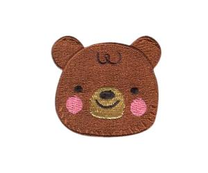 Teddy Bear Animal - Iron On Patches Adhesive Emblem Stickers Appliques, Size: 5,1 x 4,6 cm