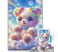 Teddy Bear Baby 1000 Piece Jigsaw Puzzle for Adults And Teenagers,Challenging To Complete But Fun And Humorous Unique Home Decor And Gifts 38x26cm