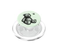 Teddy Bear Bee Sketch Illustration PopSockets PopGrip for MagSafe