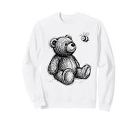 Teddy Bear Bee Sketch Illustration Sweatshirt