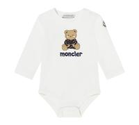 Teddy Bear Bodysuit and Bib Gift Set - unisex - Moncler - Kids Sets - White - 1 M | 56 CM - Kids 1 M | 56 CM