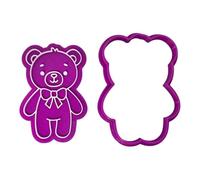Teddy Bear Cookie Cutter and Stamp Fondant Icing Cake Decoration (Teddy Bear 2)