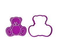 Teddy Bear Cookie Cutter and Stamp Fondant Icing Cake Decoration (Teddy Bear 3)