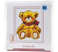 Teddy-Bear Counted Cross Stitch Kit-4"X5" 14 Count