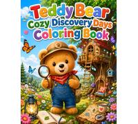 Teddy Bear Cozy Discovery Days Coloring Book: 40 Adorable Teddy Bear Adventures, Curious Moments and Cozy Coloring Fun