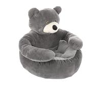 Teddy Bear Dog Bed - Plush Soft Warm Pet Bed, Anti-Slip Washable for Autumn and Winter, Suitable Small Dogs, Puppies & Cats (Greey,Large)