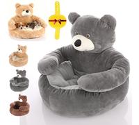 Teddy Bear Dog Bed with Arms, Teddy Bear Hug Dog Bed, Cute Comfortable & Non-Slip, Detachable for Cat And Dogs (#B,M(55cm/21.6in))